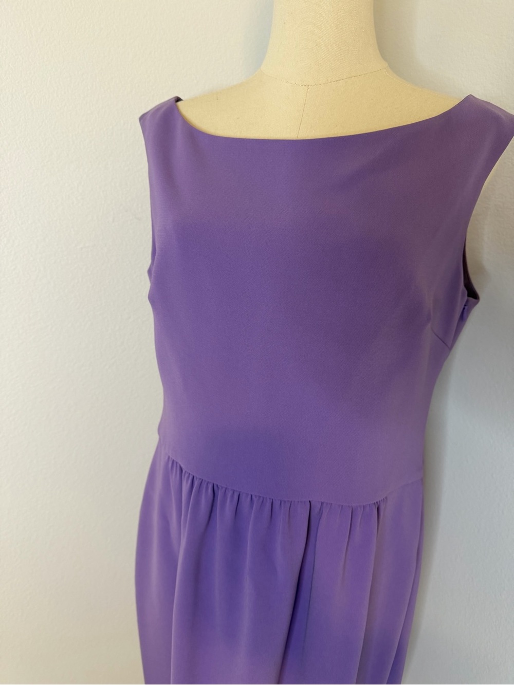 Moschino Lavender Boatneck Sleeveless‎ A Line Dress Size 10 - Picture 3 of 7